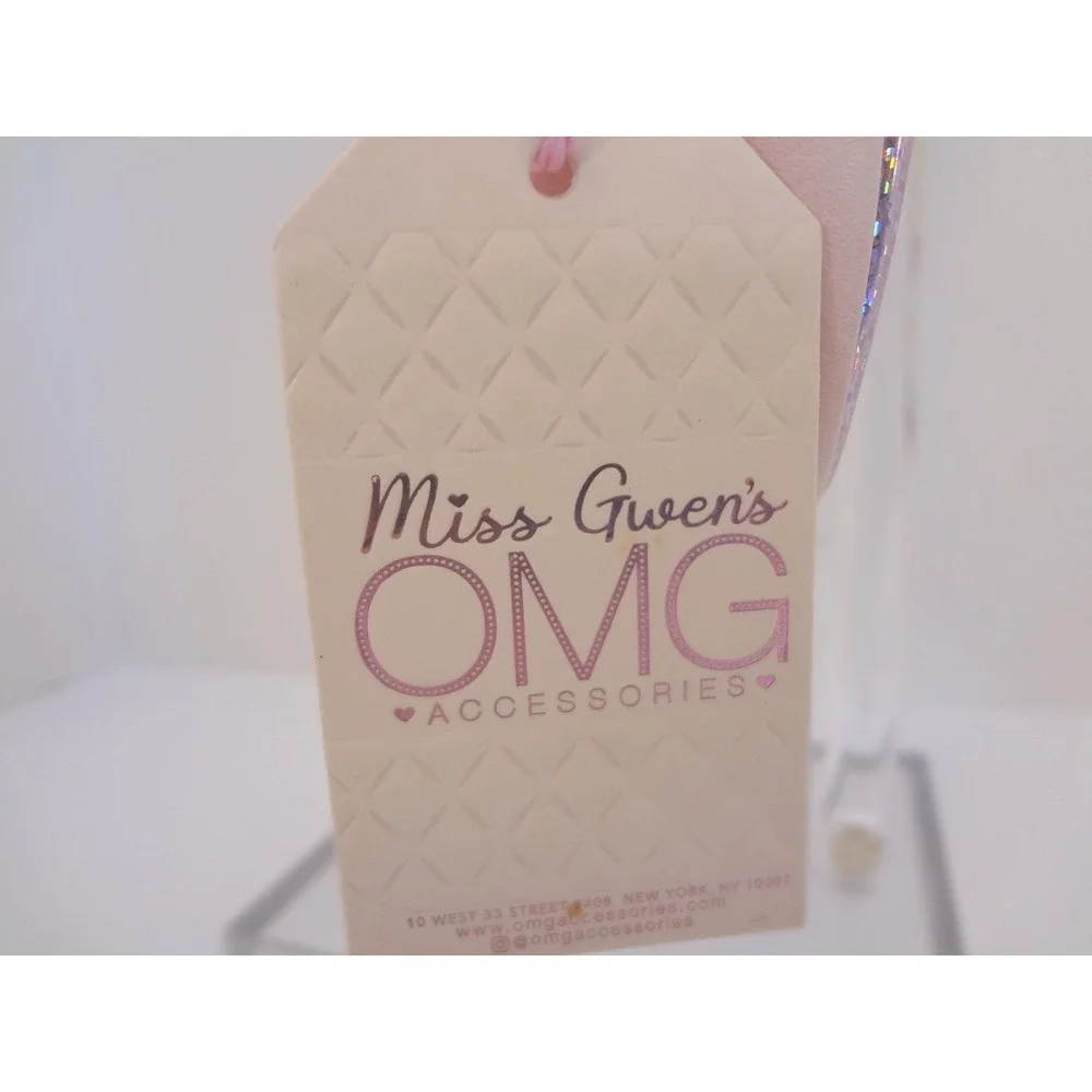 Miss Gwen's OMG‎ Accessories Crossbody Bag Pink New Love Glitter Hearts NWT